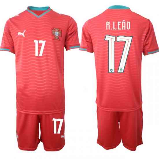 Portugal 2026 FIFA World Cup Soccer Jersey Red #17 R.LEAO